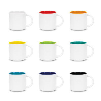 355ml Ceramic Two Tone Coffee Mugs