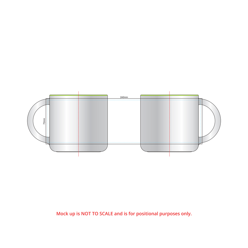 355ml Ceramic Two Tone Coffee Mugs - Image 3
