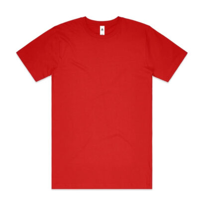 Custom AS Colour Block Tubular Tee - Mid-Weight Cotton